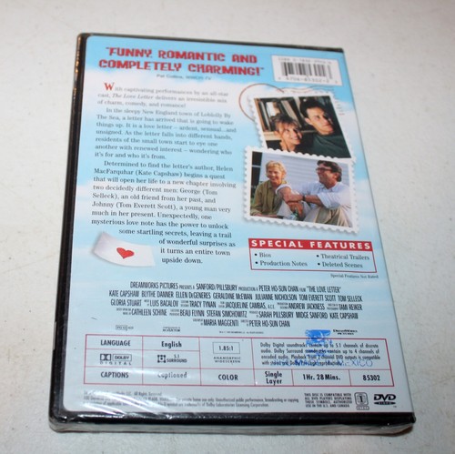 The Love Letter (DVD, 1999) Kate Capshaw, Blythe Danner, Comedy - Brand New - Picture 2 of 2