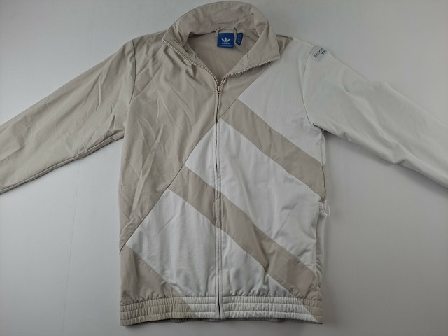 tan adidas track jacket
