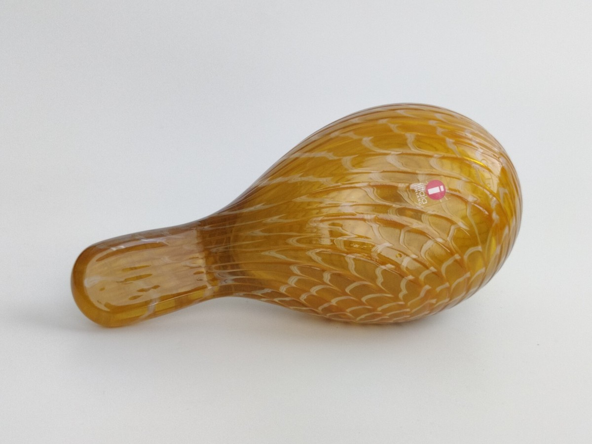 置物 oiva toikka  Karelian Golden Cuckoo Oiva Toikka bird Karelian Golden Cuckoo Nuutajärvi Finland Art