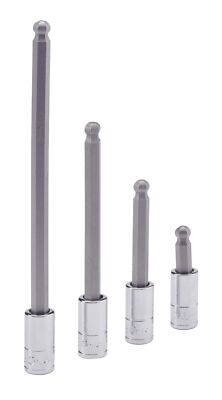 Genius Tools 1/4'' Dr. 5/32'' Wobble Hex Bit Socket 100mmL - 208+5510