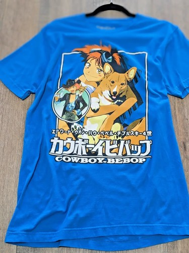 Cowboy Bebop T Shirt Men's Small Blue Short Sleeve Graphic Anime Japanese NWT - Picture 2 of 7