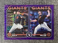 Nick Avila Erik Miller 2024 Topps Update Purple Holo Foilboard #US271 /799 RC