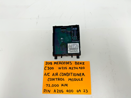 15 -21 MERCEDES C300 GLC300 A/C AIR CONDITIONER CONTROL MODULE A2059006923 OEM - Picture 2 of 5
