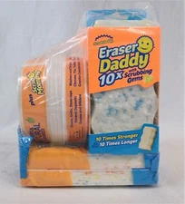 Scrub Daddy Sponge Bundle 1 PowerPaste, 2 Eraser Daddy 10x 2ct, 2 10x Sheets 6ct