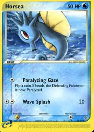 Pokemon Card - Dragon 58/97 - HORSEA (common) - NM