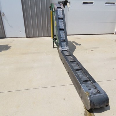 Transcon 6'' x 125'' Incline Chip Conveyor 12FPM 460V 3Ph 53'' Discharge Height