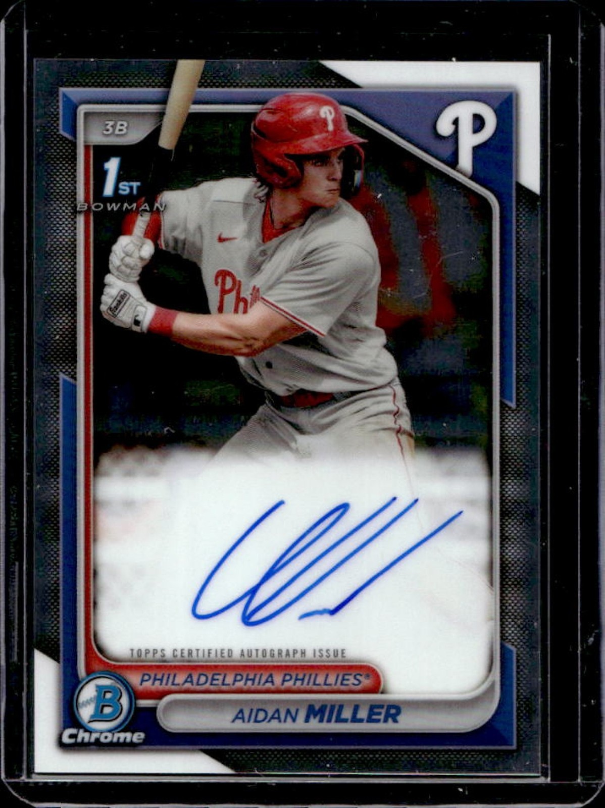 2024 Bowman Aidan Miller Chrome Auto 1st Prospect #CPA-AMI Phillies