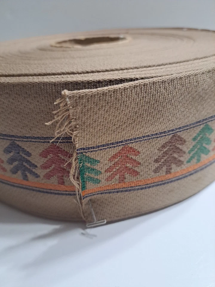 Rollo de adornos decorativos Conso Collection estilo 9551 tejido patrón árbol/luna Foto 2 de 4