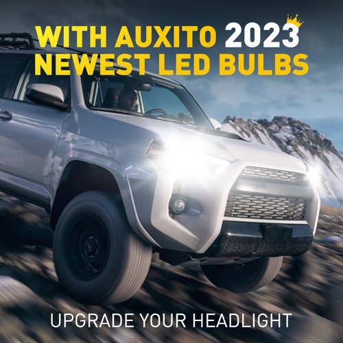 AUXITO Combo 4x 9005 9006 LED Headlight Kit Bulbs High Low Beam White 6400000LM - Picture 2 of 16