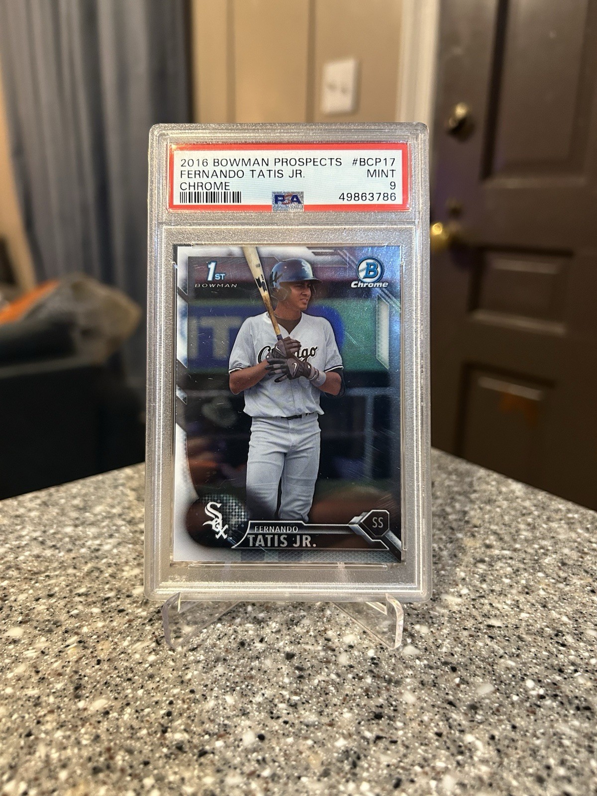 2016 BOWMAN PROSPECTS FERNANDO TATIS JR. CHROME ~ PSA 9 MINT ~ #BCP17-Padres