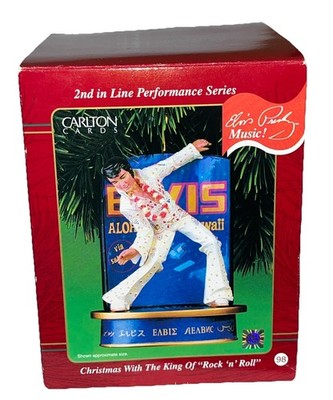 Vintage Elvis Presley Musical Ornament Christmas with the king of rock  n  roll