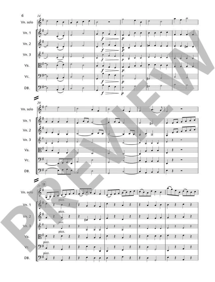 Concertino G-Dur op. 11 Ferdinand Küchler Set Violin and String Orchestra Schott - Image 2 of 4