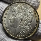 1897 MORGAN SILVER DOLLAR COIN SILVER UNCIRCULATED