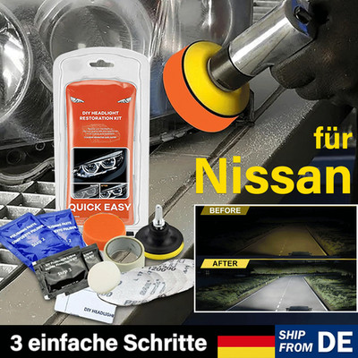 Für Nissan Scheinwerfer Aufbereitungs Set Polierset für matte & blinde Reparatur