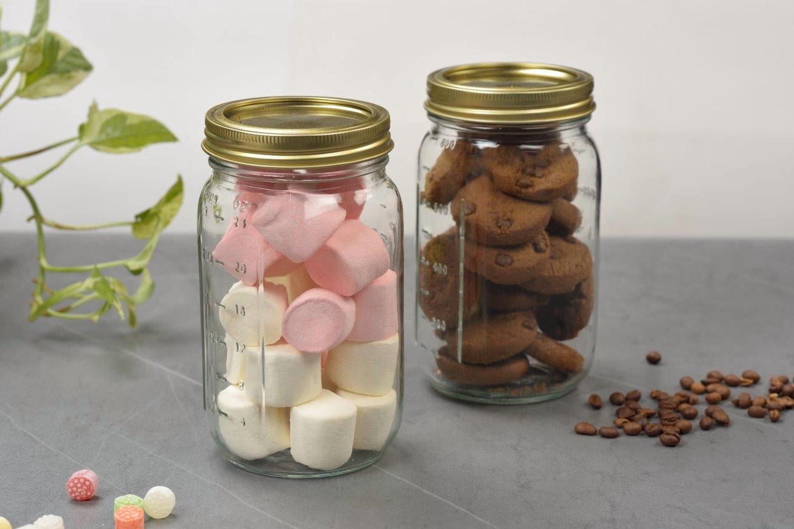 Large 32 Oz Wide Mouth Mason Jars 12Pk, Quart Canning Jars and Lids, Bulk Glass 