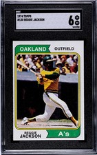 1974 Topps #130 Reggie Jackson SGC 6