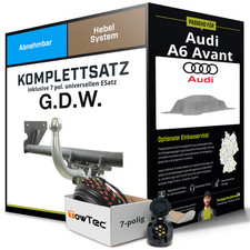 Für AUDI A6 Avant Typ C9 , FN5 Anhängerkupplung abnehmbar +eSatz 7pol uni 05.25-