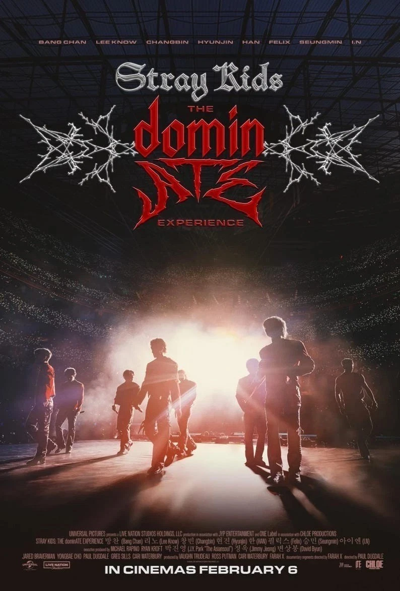 Stray Kids The DominATE Experience World Tour February 2026 Concert Poster