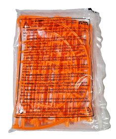 21 NEW K'NEX Neon Orange Roller Coaster Track Piece 8" Straight Curve Micro KNEX
