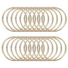 20 Pcs Dream Catcher Rings,2 Inch Macrame Hoops Rings,Gold