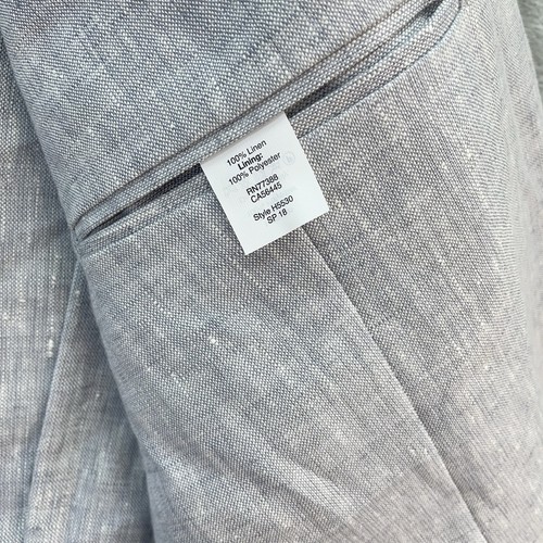 J. Crew Blazer Men size 42R Sport Coat Casual Jacket Suit Unstructure 100% linen - Picture 5 of 16