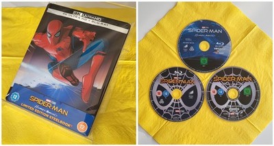 Spider-Man: Homecoming 4K UHD Blu-ray Lenticular Steelbook 3Disk LIMITED EDITION