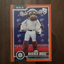 2026 Topps Celebration Mascot Mariner Moose Orange /25