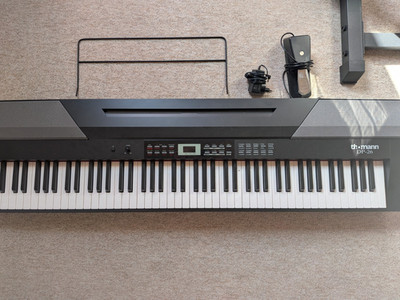 Thomann DP-26 Digitalpiano 88 Tasten schwarz mit Ständer & Pedal