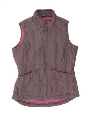 Joules Damen Steppweste UK 10 Small Grau Polyester CC87