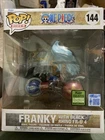 FUNKO POP RIDES ONE PIECE  FRANKY WITH BLACK RHINO FR-U 4 ECCC SHARED RARE