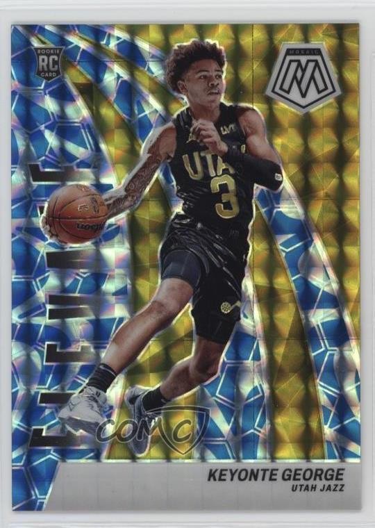 2023 Mosaic Elevate Reactive Blue Prizm 85/99 Keyonte George #22 Rookie RC rf2