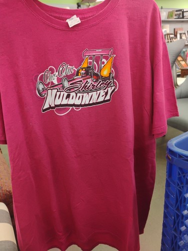 Shirley Muldowney 90s Drag Racing NHRA Vintage Car Auto Tee Double Sided Sz 2XL - Picture 8 of 8