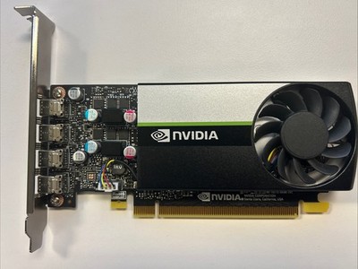 NVIDIA T1000 4GB GDDR6 PCIe x16 4×Mini DP GPU Video Graphics Card, TESTED