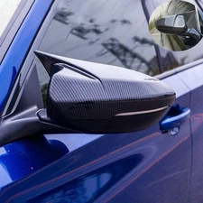 2pcs For Honda Accord 2018-2022 Ox Horn Rear View Mirror Cover Trim Carbon Fiber