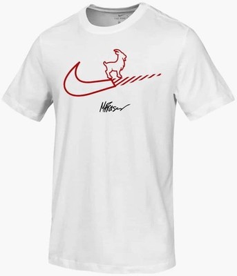 NWT men's small nike CrossFit HWPO Hard Work Mat Fraser Tee-Shirt Goat Workout