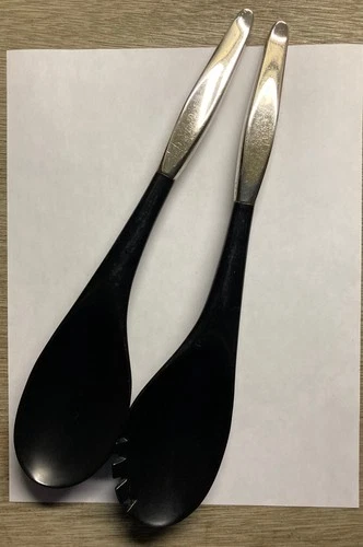 Contour by Towle Sterling Silver Handle Salad Serving Set 2 Pc Scrap / Use