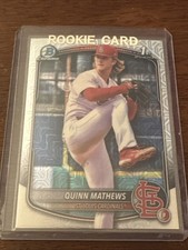 2025 Bowman - Chrome Prospects Quinn Mathews #BCP-25 Mojo Refractor (RC)
