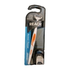 Reach Access Flosser with Disposable 8 Snap On Floss Heads SEALED Color May Vary