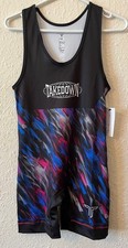 Takedown Mens Dark Krystal Wrestling Singlet - Fightfetti Size M