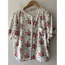 Victoria's Secret Vintage 90s Gold Label Night Gown Shirt Floral