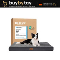 Hundebett OrthopäDisch Waschbar Dunkelgrau 112X81X7,6Cm FüR GroßE Hunde