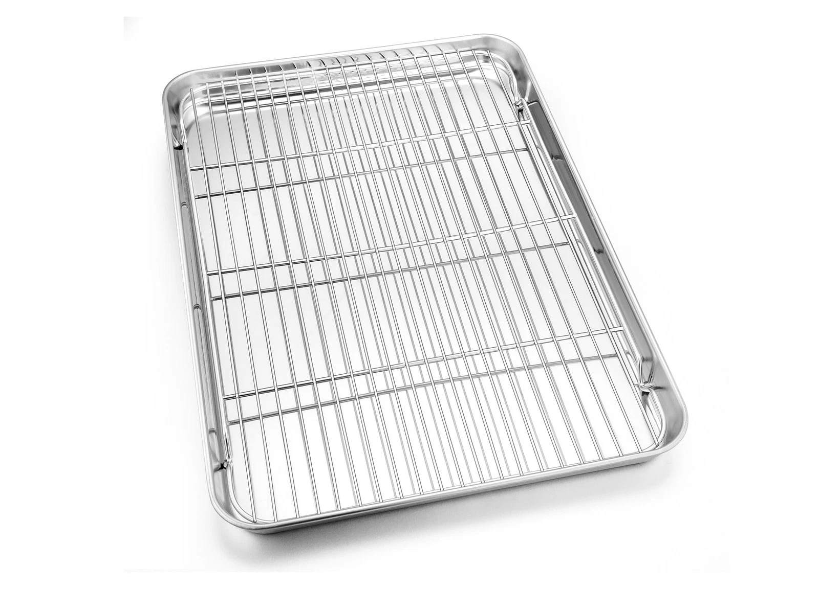 Homikit Baking Sheet Pan with Wire Cooling Rack Set, 20 x 14 Large Nonstick S...