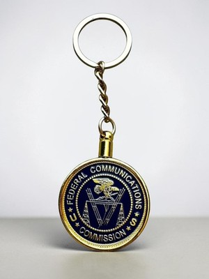 FEDERAL COMMUNICATIONS COMMISSION (FCC) Challenge Coin Keychain ·NEW· ·IN STOCK·