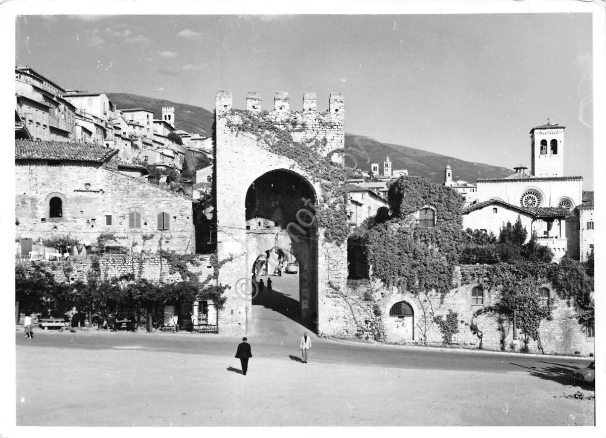 Cartolina Assisi Bozza fotografica rotativa BROMOFOTO n. 454