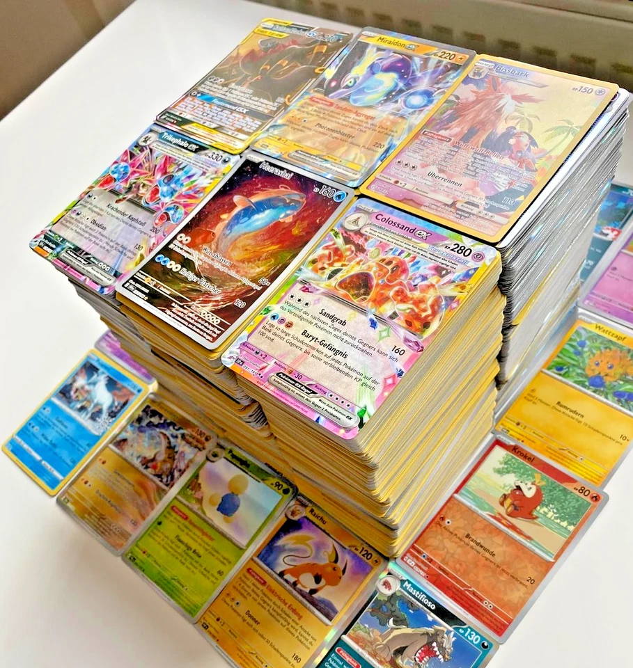 ✨ Pokemon Karten Sammlung | 50 - 500 Karten mit Holo Glitzer Reverse Deutsch  ✨