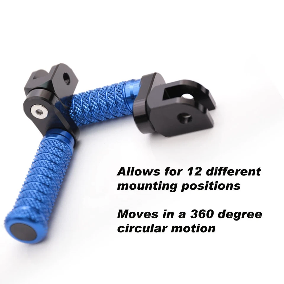 Clavijas delanteras de extensión de poste de 1 pulgada plateadas para Ducati 848/R/EVO 08-10 11 12 13 Foto 4 de 4