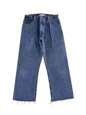 RE/DONE LEVI'S Women's High Rise Boyfriend Cropped Jean Retail: 395 NWT