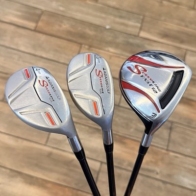 Adams Golf Speedline Fast 12 3 Wood, Speedline Plus 4 & 5 Hybrid Regular Flex RH