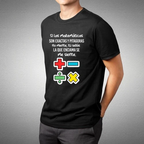 Funny T-Shirt gift Mexican 108 Matematicas Pitagoras Exactas Encima De Mi Humor - product listing photo