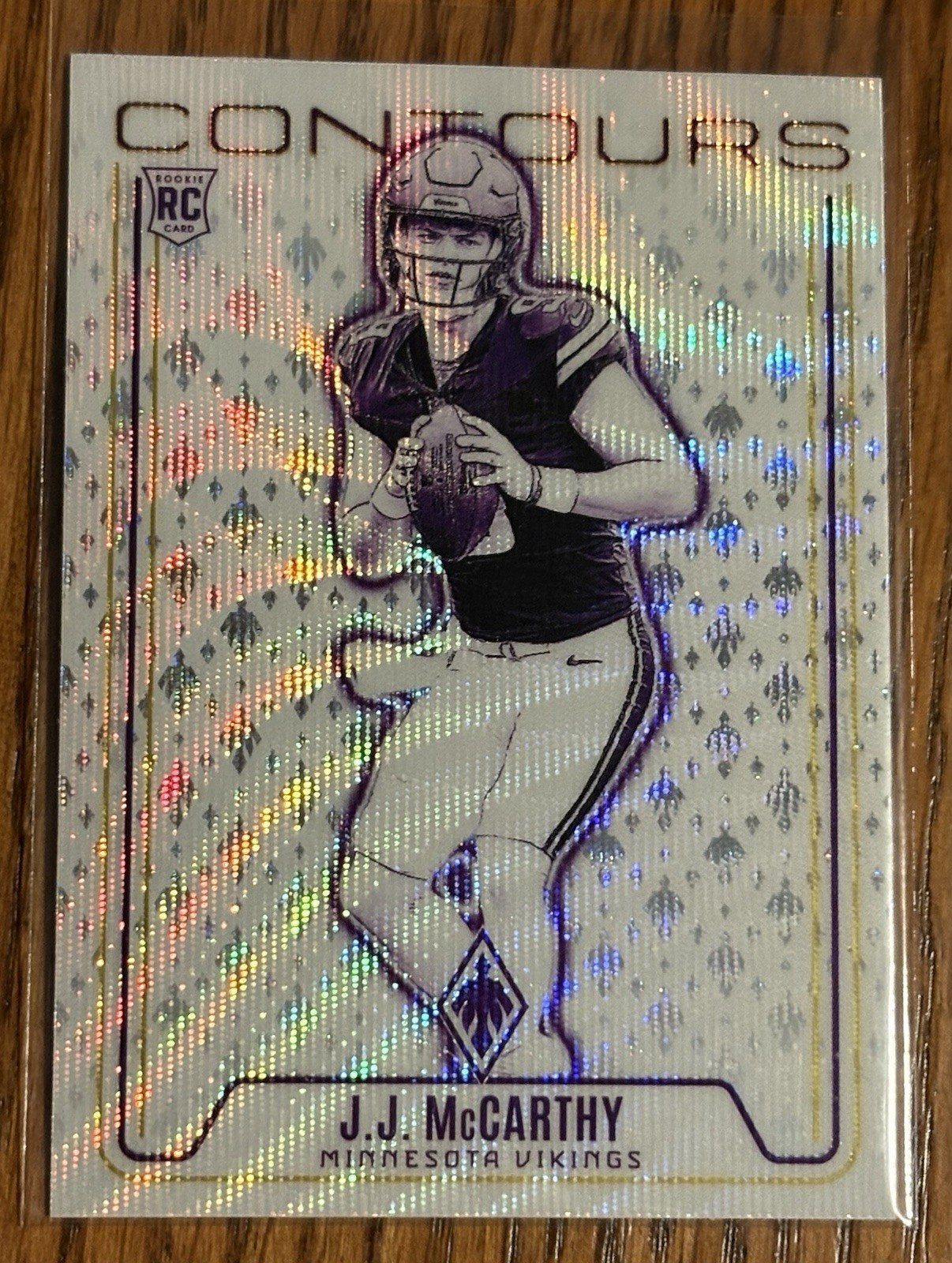 2024 Phoenix Contours Wave JJ McCarthy Rookie Minnesota Vikings RC